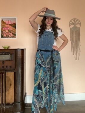 Upcycled Overall Dress